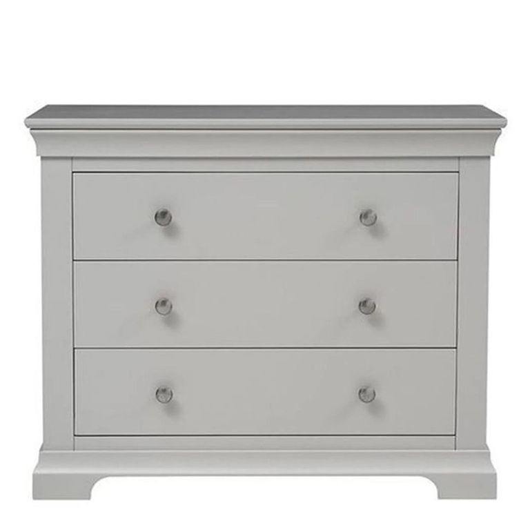 Paisley Chest - 3 Drawer - Wide - Grey Painted