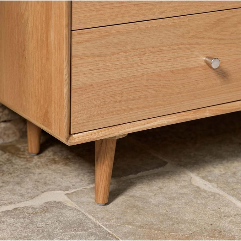 Jenson Oak Chest - 6 Drawer - Wide
