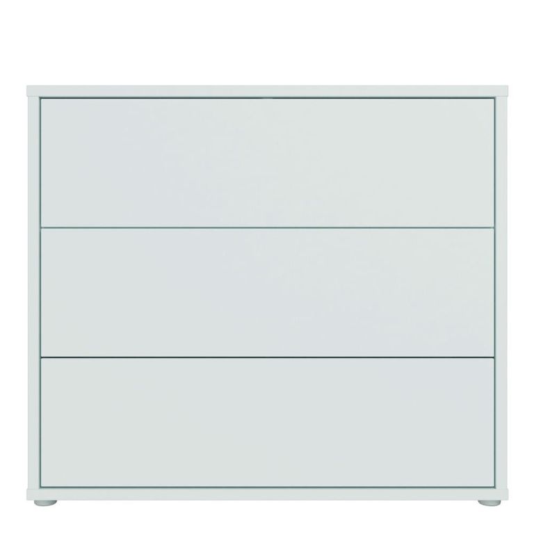 Alice Springs Chest - 3 Drawer - Light Grey