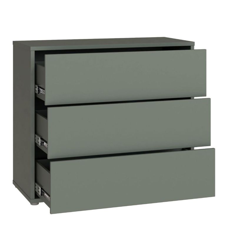 Alice Springs Chest - 3 Drawer - Sage Green