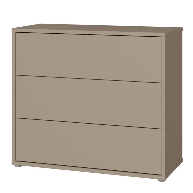 Alice Springs Chest - 3 Drawer - Taupe