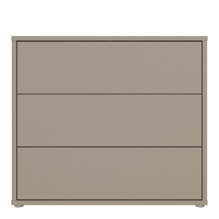 Alice Springs Chest - 3 Drawer - Taupe