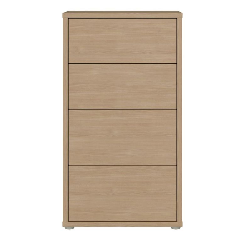 Alice Springs Chest - 4 Drawer - Tall - Elegancia Oak