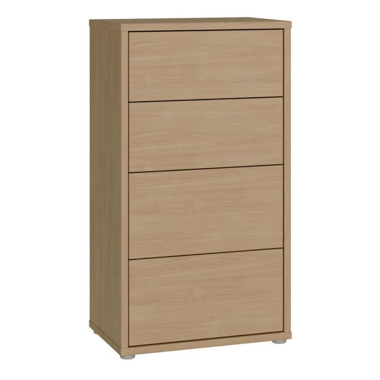 Alice Springs Chest - 4 Drawer - Tall - Elegancia Oak