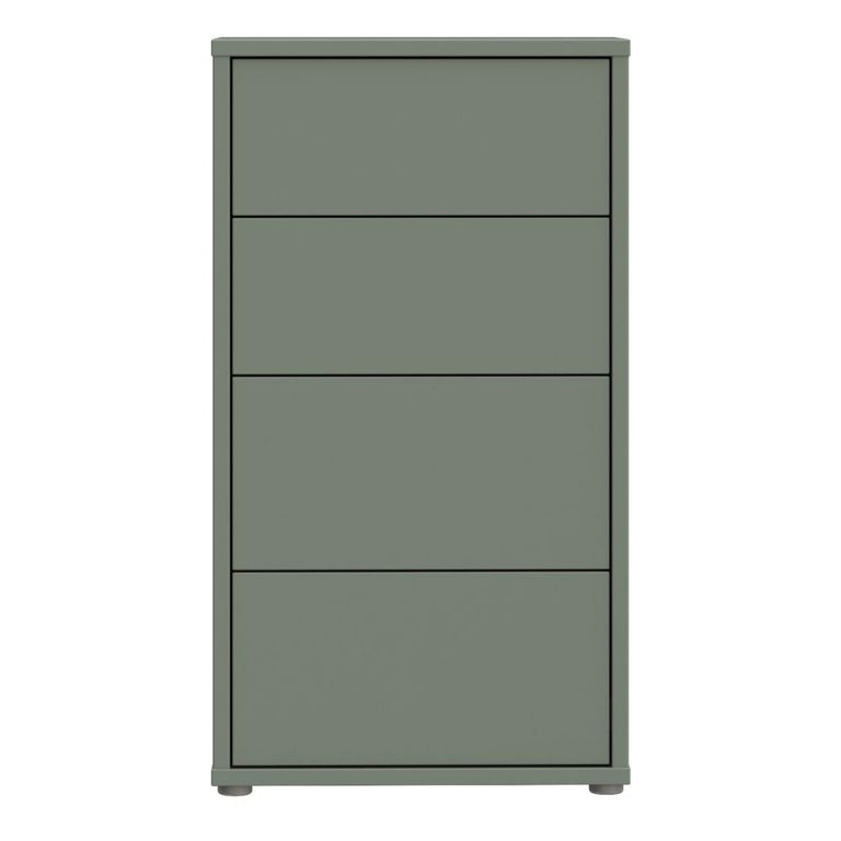 Alice Springs Chest - 4 Drawer - Tall - Sage Green