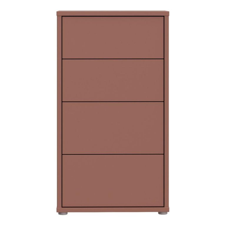 Alice Springs Chest - 4 Drawer - Tall - Terracotta