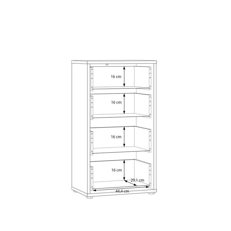 Alice Springs Chest - 4 Drawer - Tall - Terracotta