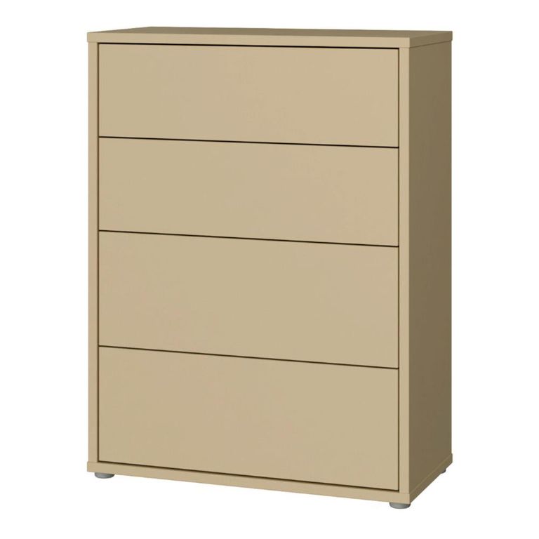 Alice Springs Chest - 4 Drawer - Wide - Butter Yellow