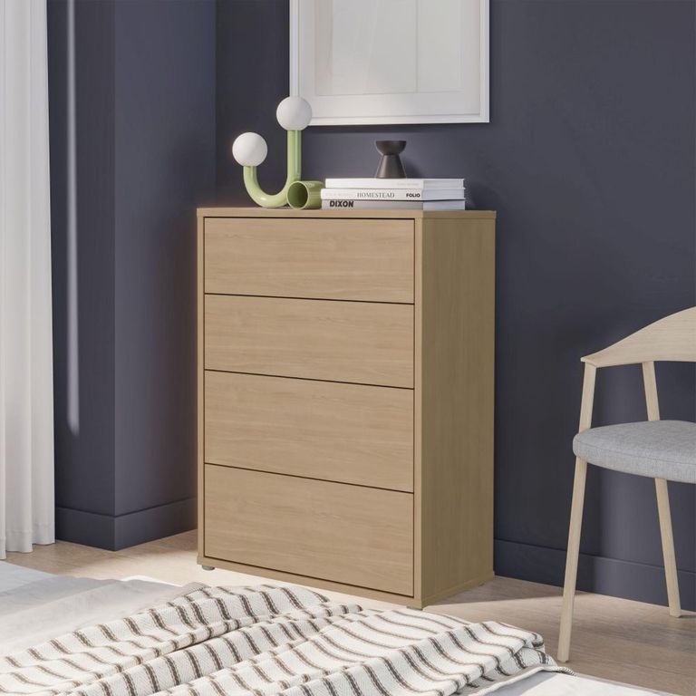 Alice Springs Chest - 4 Drawer - Wide - Elegancia Oak