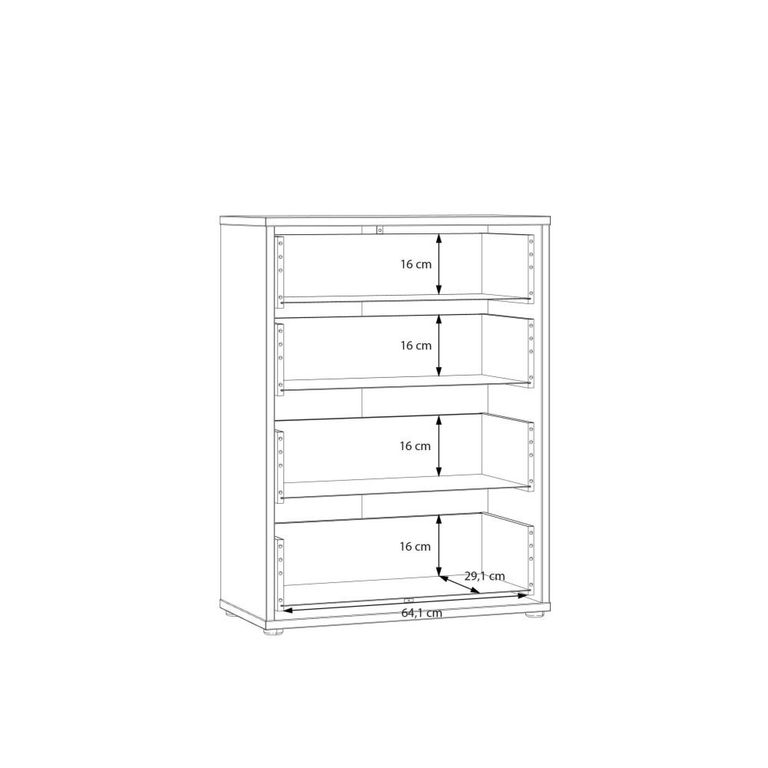 Alice Springs Chest - 4 Drawer - Wide - Terracotta