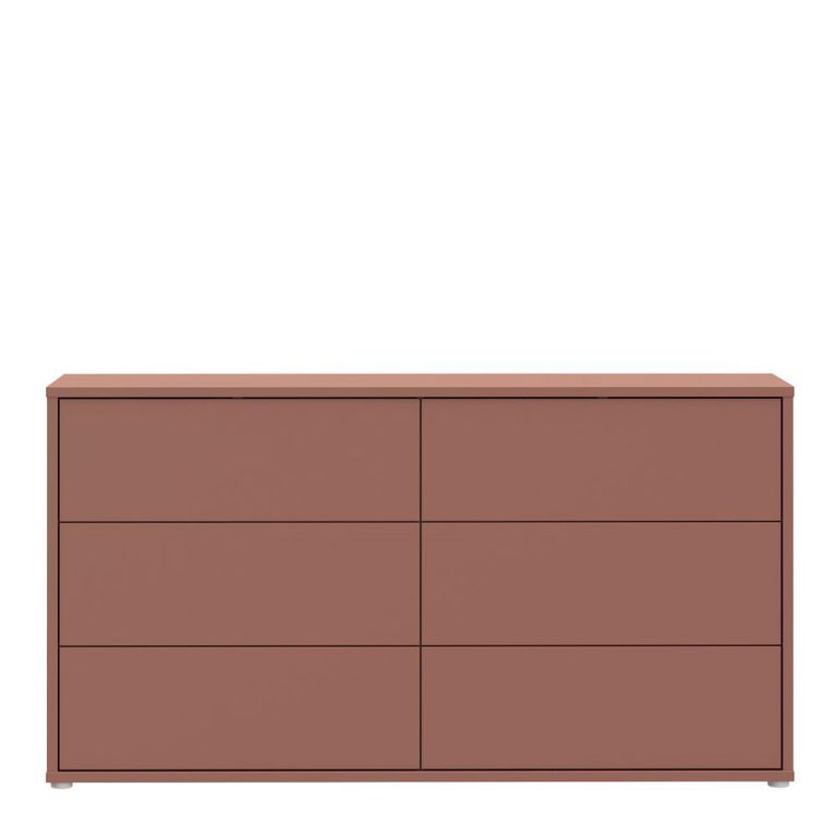 Alice Springs Chest - 6 Drawer - Large - Terracotta