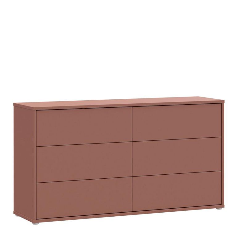 Alice Springs Chest - 6 Drawer - Large - Terracotta