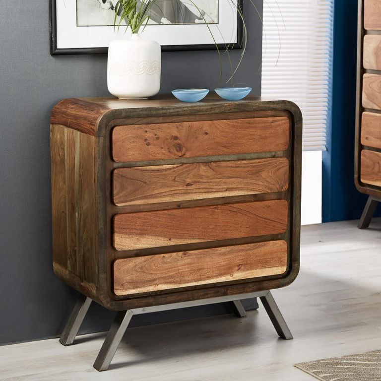 Aspen Chest - 4 Drawer - Industrial - Reclaimed Wood