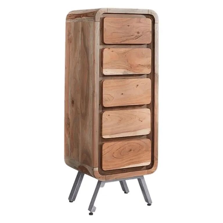 Aspen Chest - 5 Drawer - Tall - Industrial - Reclaimed Wood