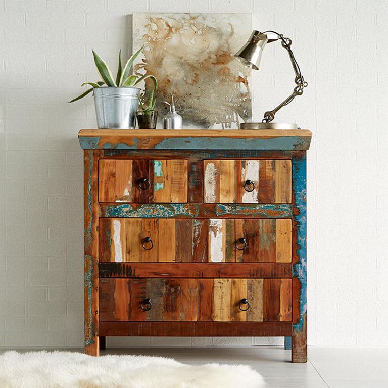 Coastal Chest - 2+2 Drawer - Reclaimed Wood