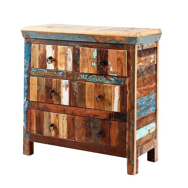 Coastal Chest - 2+2 Drawer - Reclaimed Wood