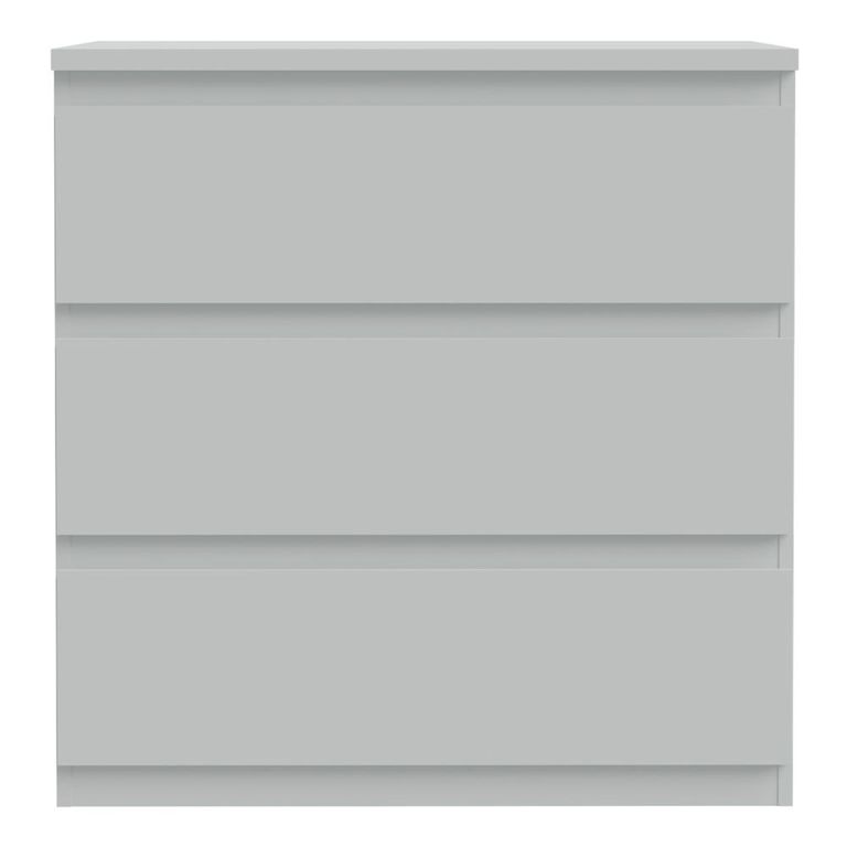 Edmore Chest - 3 Drawer - Wide - Light Grey