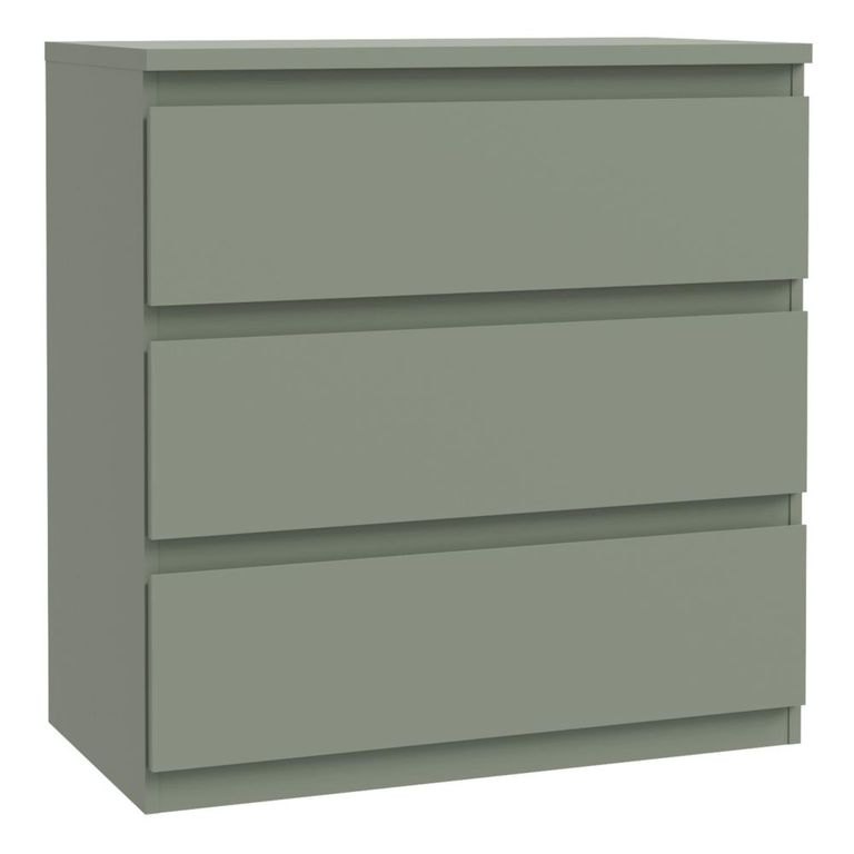 Edmore Chest - 3 Drawer - Wide - Sage Green