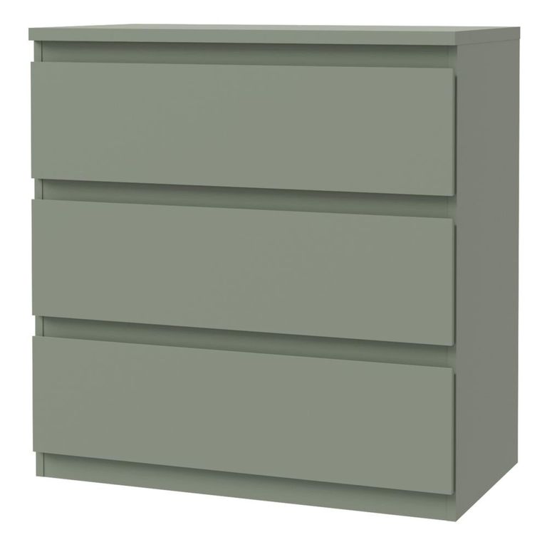 Edmore Chest - 3 Drawer - Wide - Sage Green
