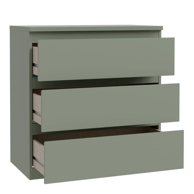 Edmore Chest - 3 Drawer - Wide - Sage Green