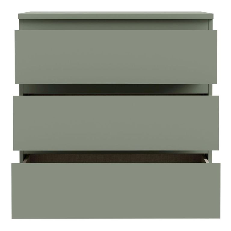 Edmore Chest - 3 Drawer - Wide - Sage Green