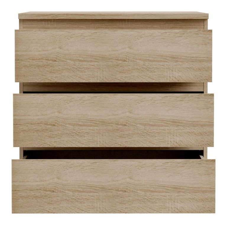 Edmore Chest - 3 Drawer - Wide - Sonoma Oak