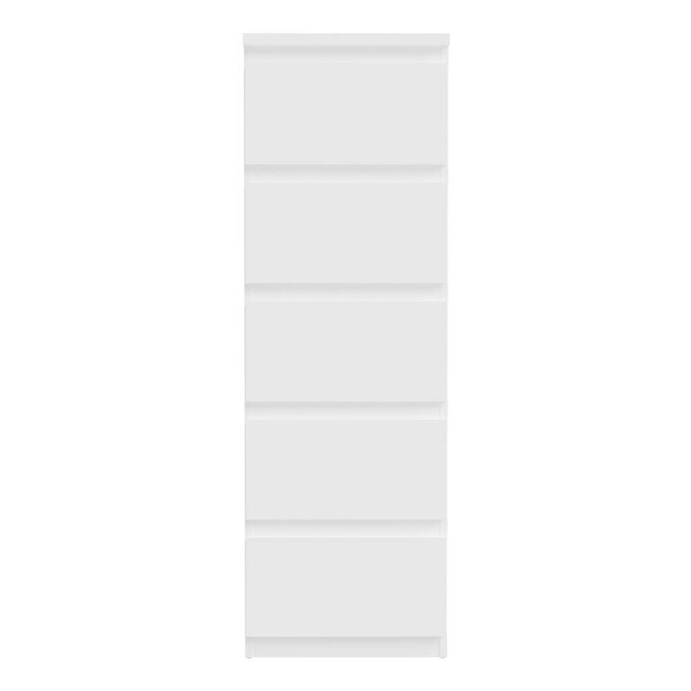 Edmore Chest - 5 Drawer - Tall - White