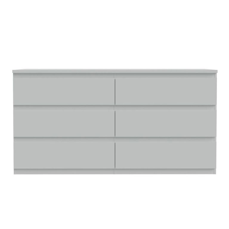 Edmore Chest - 6 Drawer - Large - Light Grey