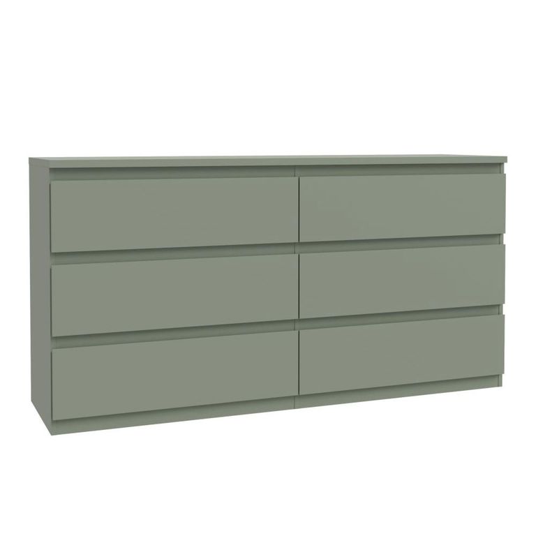Edmore Chest - 6 Drawer - Large - Sage Green