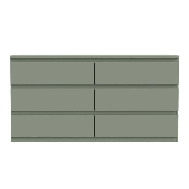 Edmore Chest - 6 Drawer - Large - Sage Green