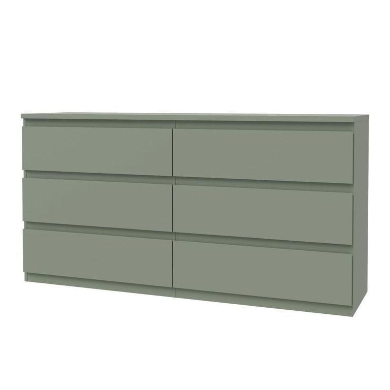 Edmore Chest - 6 Drawer - Large - Sage Green