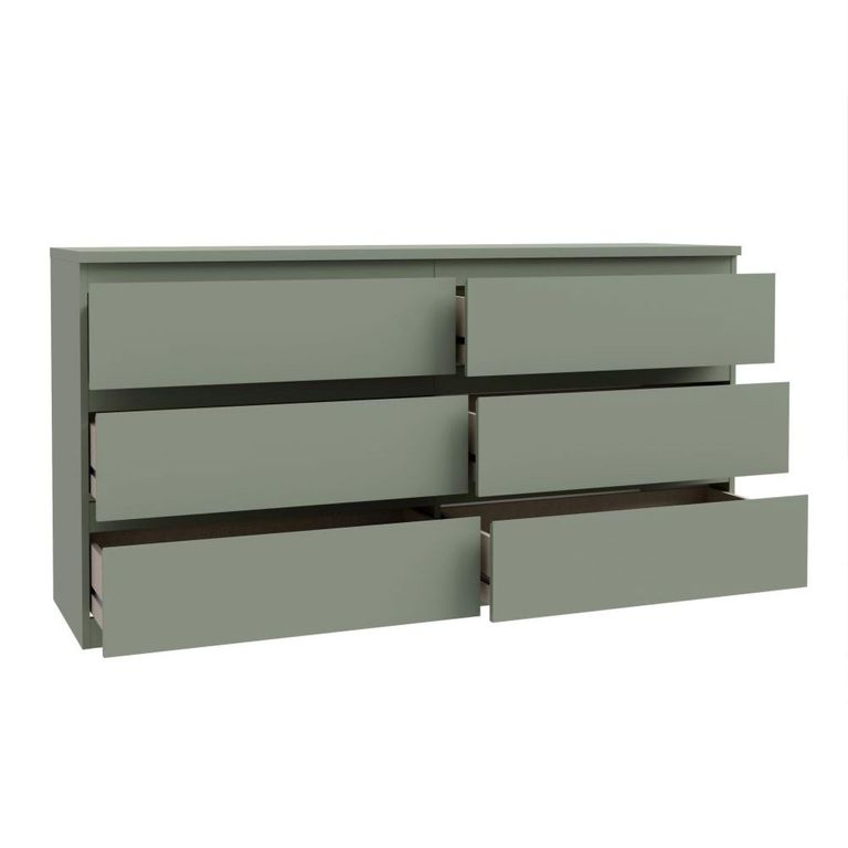 Edmore Chest - 6 Drawer - Large - Sage Green