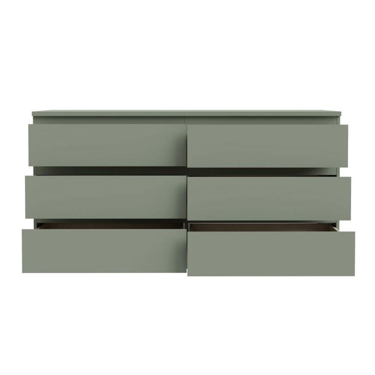 Edmore Chest - 6 Drawer - Large - Sage Green