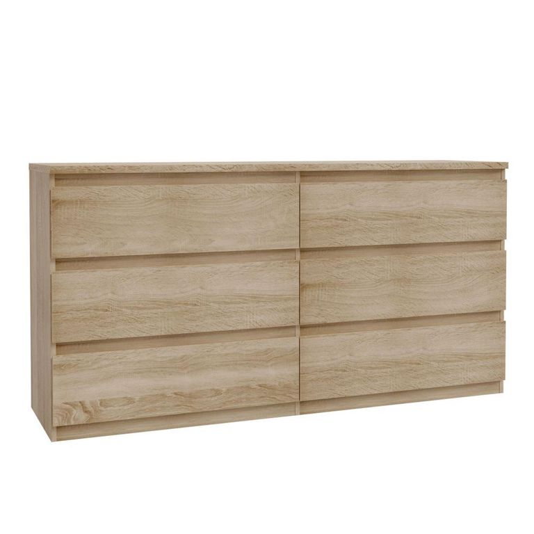 Edmore Chest - 6 Drawer - Large - Sonoma Oak