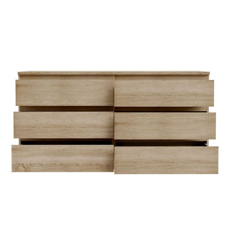 Edmore Chest - 6 Drawer - Large - Sonoma Oak