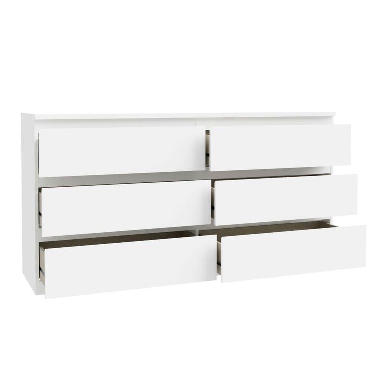 Edmore Chest - 6 Drawer - Large - White