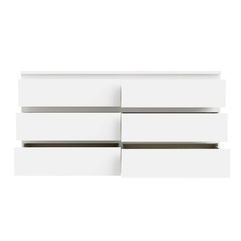 Edmore Chest - 6 Drawer - Large - White