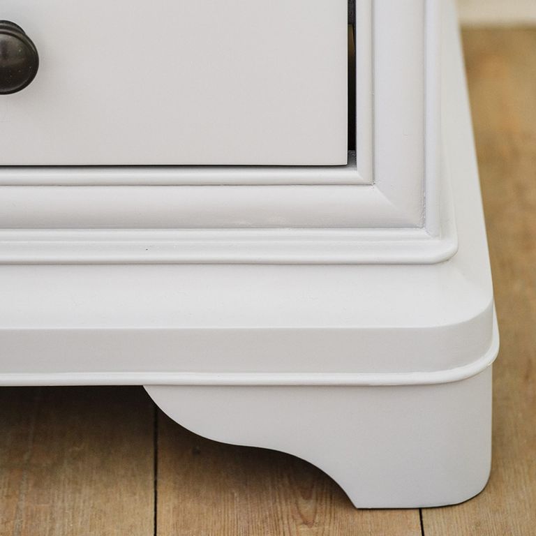Chantilly Tall Chest - 6 Drawer - Grey Painted - Wood