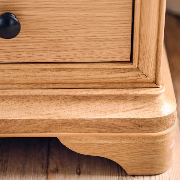 Bordeaux Tall Chest - 6 Drawer - Natural - Oak