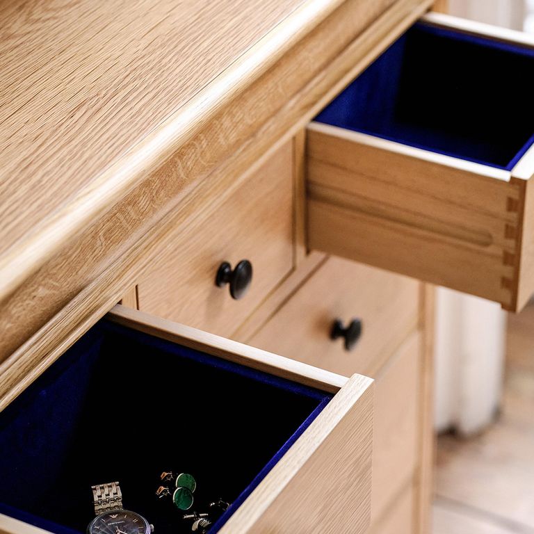 Bordeaux Wide Chest - 4 + 3 Drawer - Natural - Oak