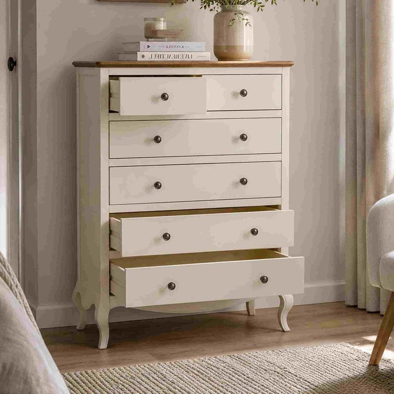 Camille Chest - 4+2 Drawer - French Style - Ivory
