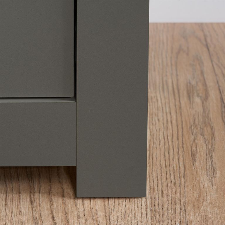 Highgate Chest - Wide - 6 Drawer - Dark Grey Painted