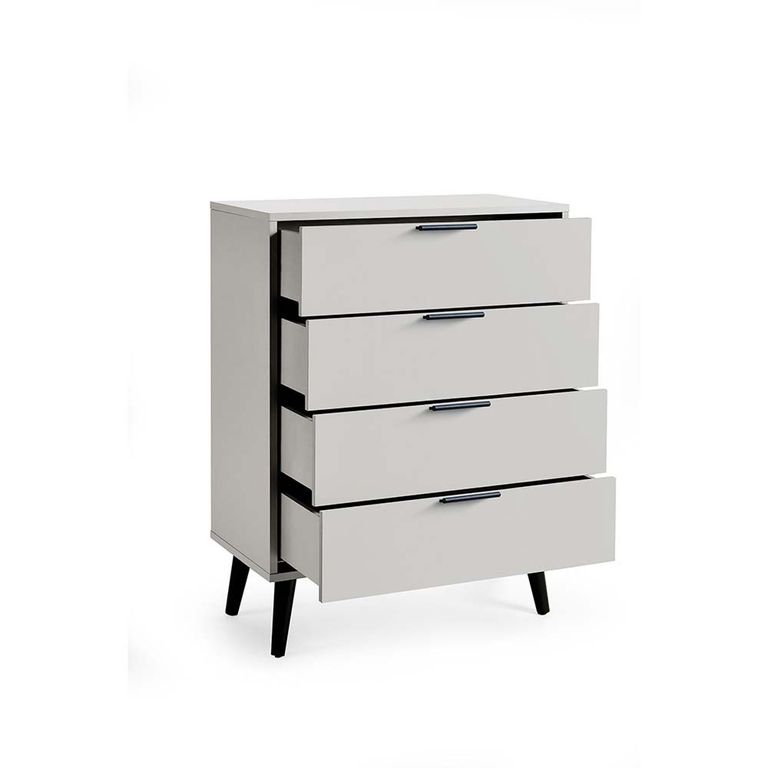 Alba Grey Chest of Drawers - 4 Drawer