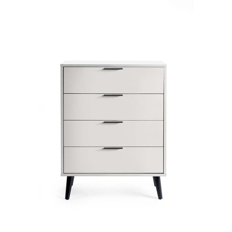 Alba Grey Chest of Drawers - 4 Drawer