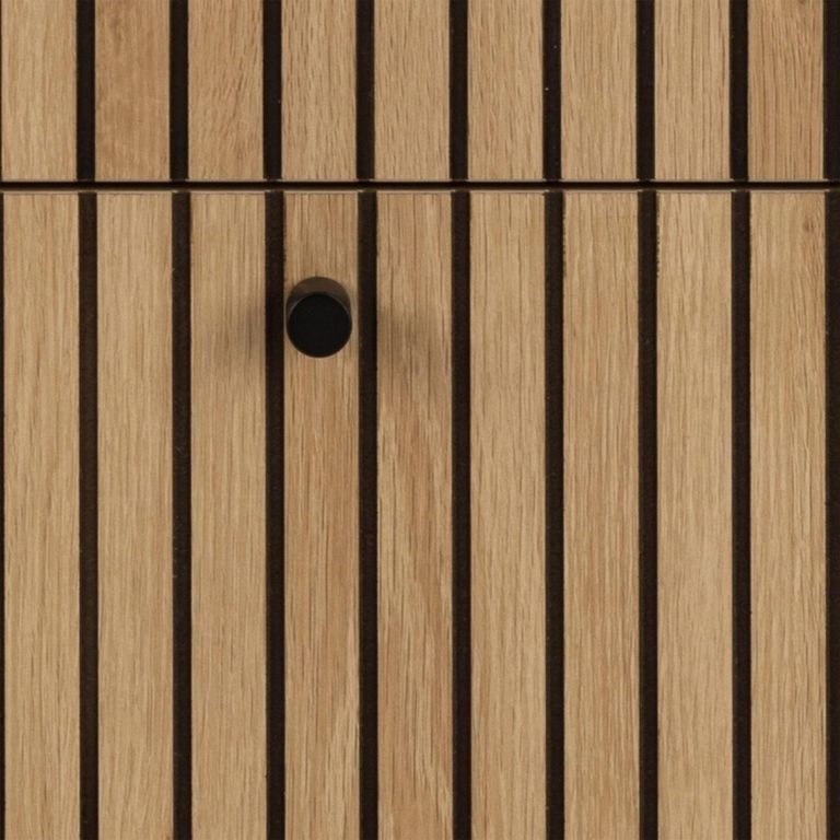 Albany Oak Ribbed 3 Drawer Chest