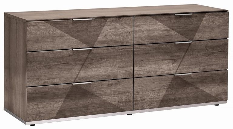 Favignana Wide Dresser - 6 Drawer - Rim Oak