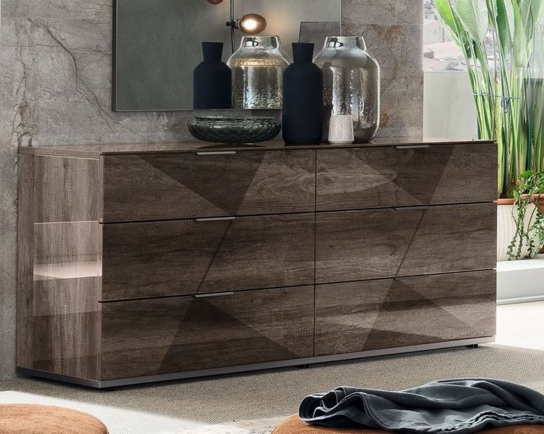 Favignana Wide Dresser - 6 Drawer - Rim Oak