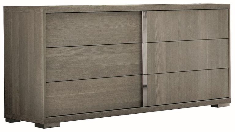 Tivoli Wide Dresser - 6 Drawer - Grey Wood