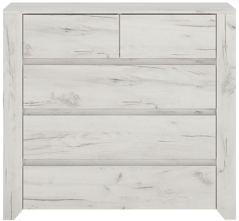 Angel White 2+3 Drawer Chest