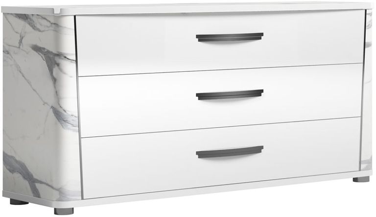 Anna Dresser - 3 Drawer - White